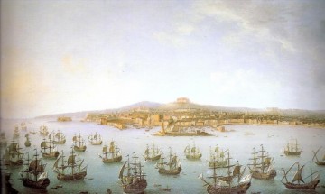 海戦 Painting - パルテンツァ ディ カルロ ディ ボルボーネの軍艦